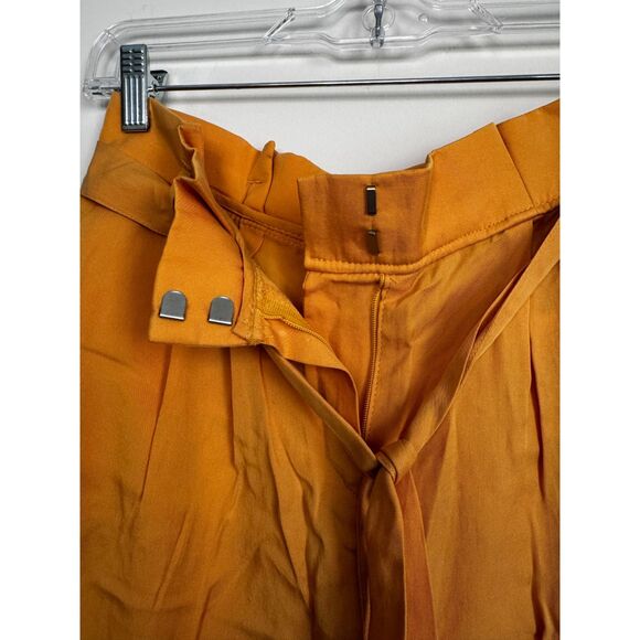 Ipekyol - Women's High Waisted Mustard Paper Bag Shorts Size 6 - Picture 5 of 8